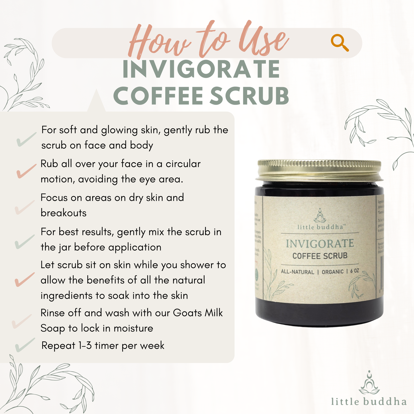 Invigorate Coffee & Raw Honey Scrub