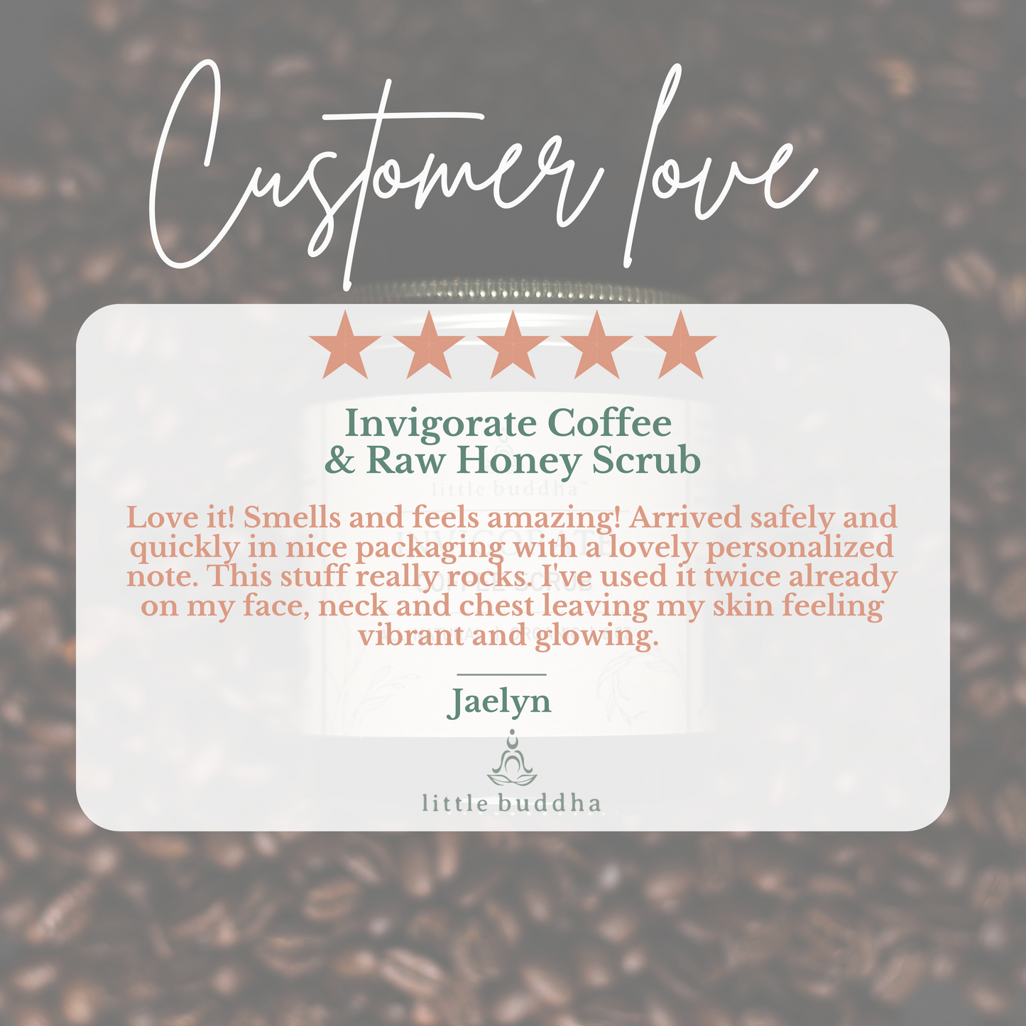 Invigorate Coffee & Raw Honey Scrub