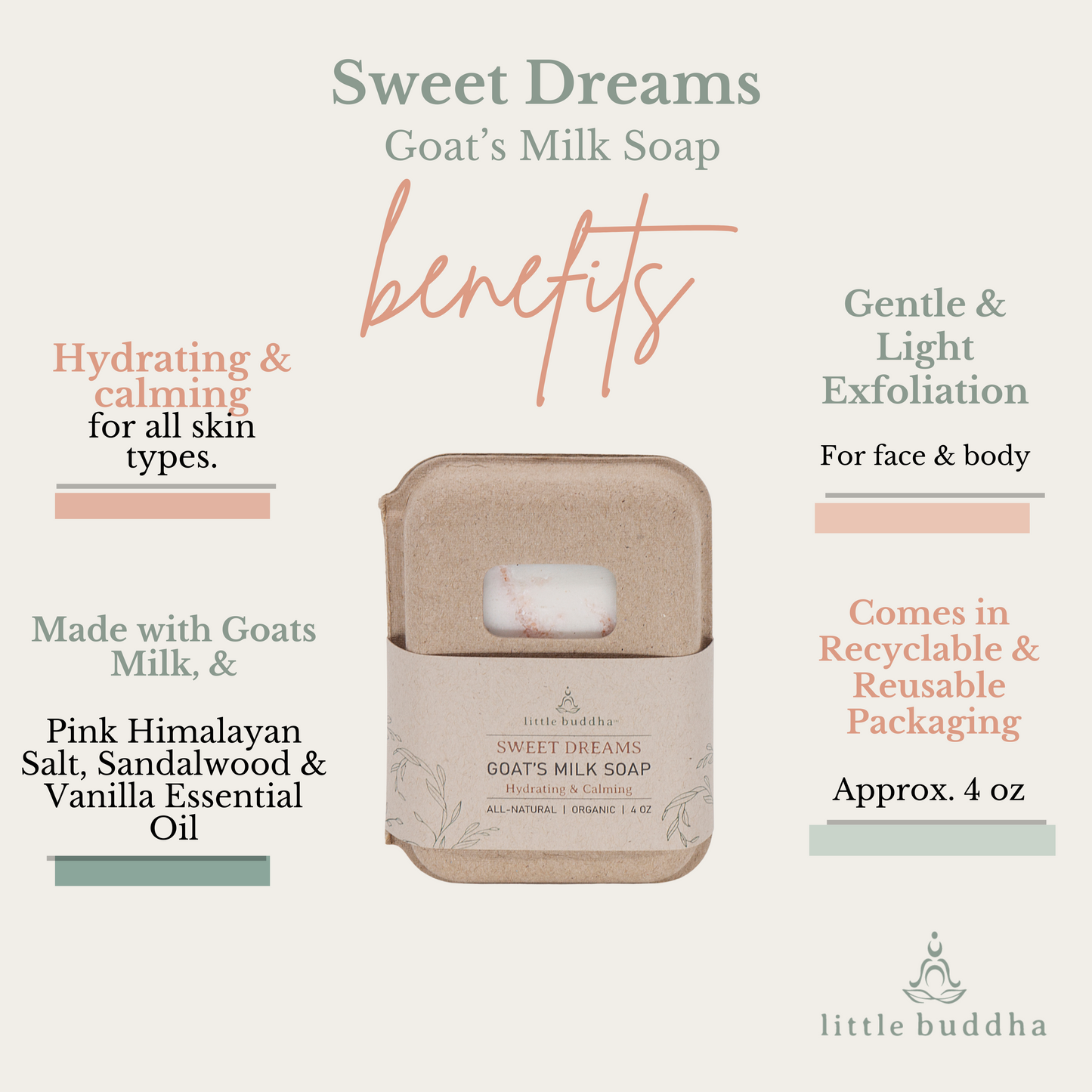 Limited Edition Holiday Sweet Dreams  Goat's Milk Soap