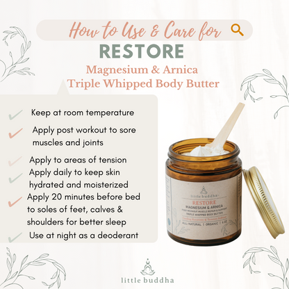 Restore Magnesium & Arnica Triple Whipped Body Butter