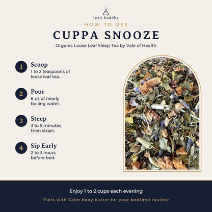 Deep Sleep Holiday Set: CALM + Cuppa Snooze Sleep Tea