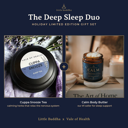 Deep Sleep Holiday Set: CALM + Cuppa Snooze Sleep Tea