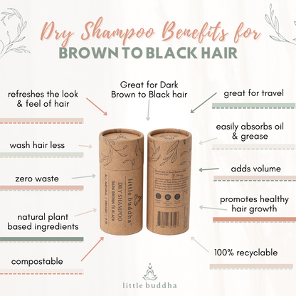 Dark Brown to Black Hair Dry Shampoo Benefits
