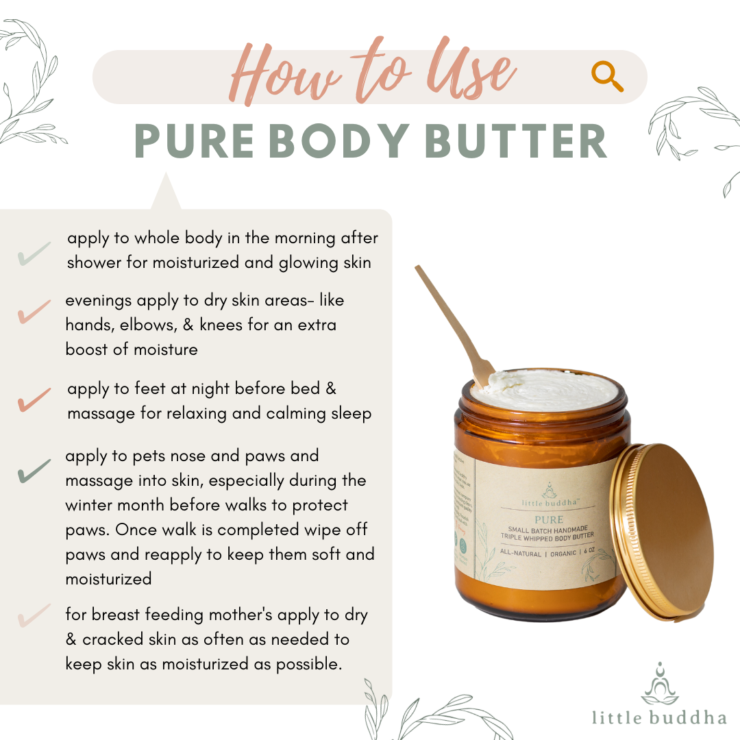  Bare Botanics Pure & Raw Mango Body Butter (Unscented) 16oz, Deeply Moisturizing & Hydrating Body Butter for Women