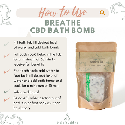 Breathe Bath Bomb (25mg CBD)