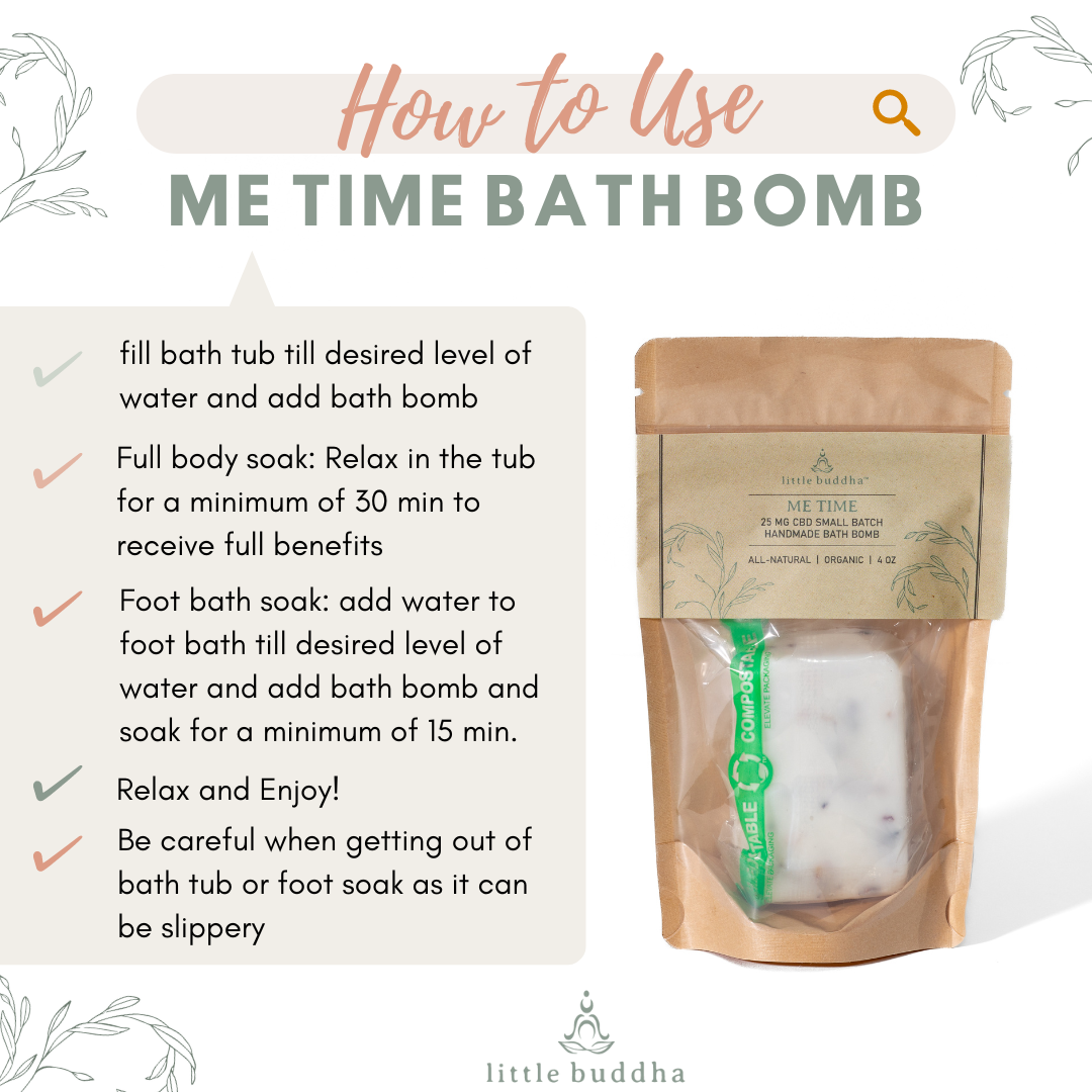 How to use Me Time Bath Bomb