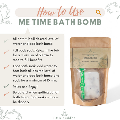 How to use Me Time Bath Bomb